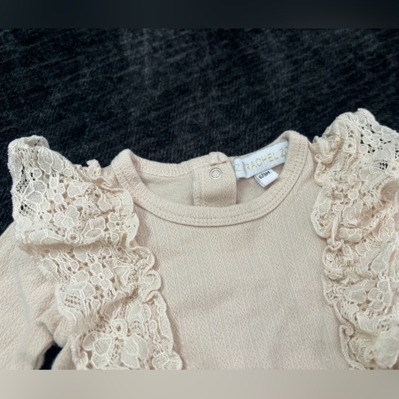 Rachel Zoe Cream Baby Outfit with Lace - Picture 3 of 3
